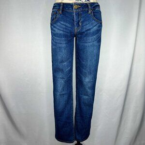 CAbi Medium Wash Denim Blue Jeans Straight-Leg Style 222 US Women's Size 2